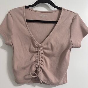 Harlow Women's Pink Ruched Top